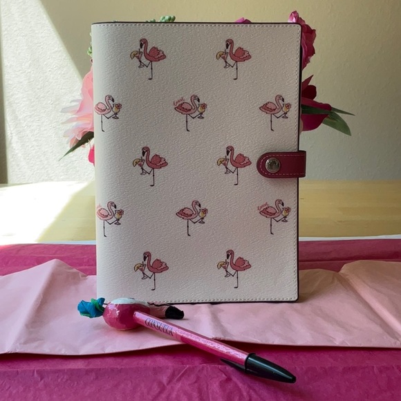 🦩 COACH FLAMINGO NOTEBOOK BUNDLE 🦩NWT 🦩 - Picture 5 of 16